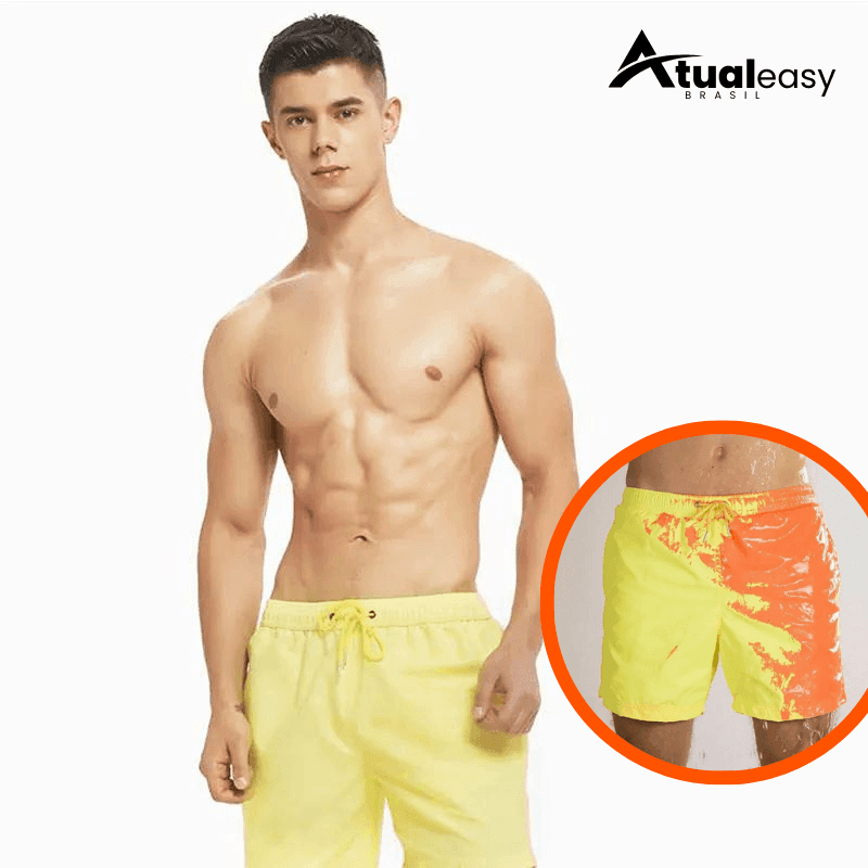 Sea Color™ Calção Muda Cor Praia e Piscina Presente de Verão Lançamento - Atualeasy Brasil