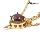 Amor Flamejante™ Colar Espada e Coração