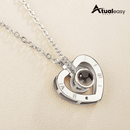 Amore Mio™ - Colar Eu Te Amo 100 Idiomas Presente Romântico