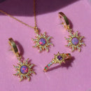 Colar Enrolados™ em Ouro Disney Rapunzel + BRINDES EXCLUSIVOS (Anel + Brincos)🎁