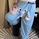 Elefantto™ Calça Moletom Unissex Elefante Inverno