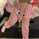 Elefantto™ Calça Moletom Unissex Elefante Inverno