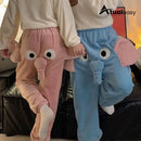 Elefantto™ Calça Moletom Unissex Elefante Inverno