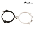 Pulseiras Preta e Branca Magnéticas de Coração – Amor e Conexão (COMPRE 1 LEVE 2)