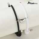 Pulseiras Preta e Branca Magnéticas de Coração – Amor e Conexão (COMPRE 1 LEVE 2)