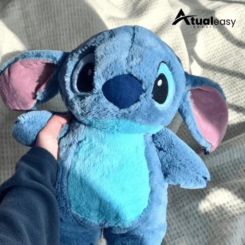 Stitch Compress™  Pelúcia com Bolsa Térmica Removível para Alívio das Cólicas