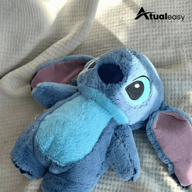 Stitch Compress™  Pelúcia com Bolsa Térmica Removível para Alívio das Cólicas